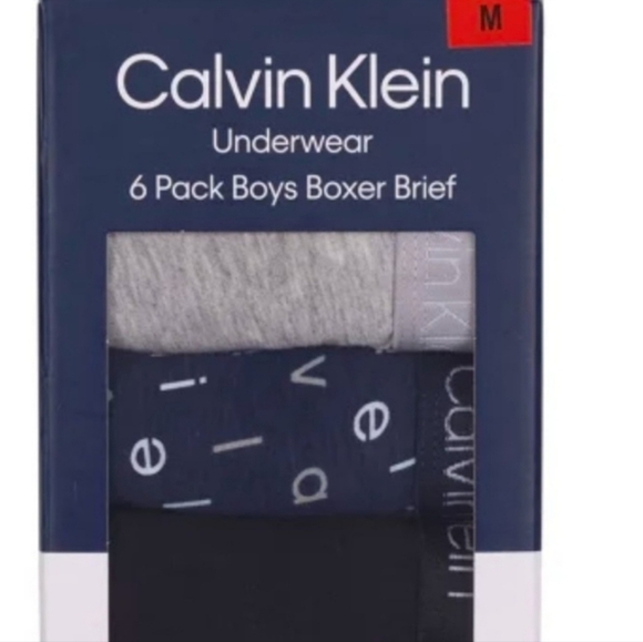 79)Calvin Klein Boys' Boxer Brief Underwear, 6-pack - Picture 2 of 3